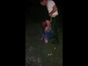 Hot public sex by country roadside ends with facial and squirting 11/16