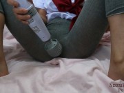 学校からおしっこ我慢してた 膀胱マンコに電マ当てたら18秒でおもらしｗ 4/16