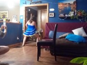 Behind the scenes- wife Mardi Gras strip and suck