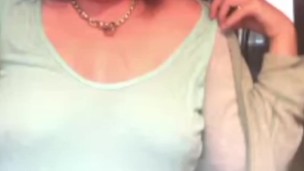 So horny - showing tits and wet cunt on Skype