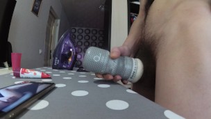 My Masturbation on an Ironing Board with a Masturbator