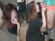 Gentle Cock Blowjob after College Study Party  - Heather Kane 4/16