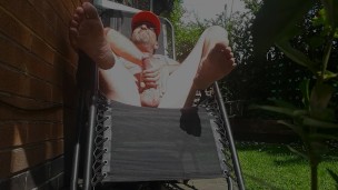 Wanking in my garden