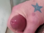 a quick wank in the shower