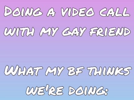 Making a Video Call With My Gay Friend - Emma_Model