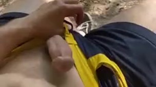 Having some fun in public, risky but hot 