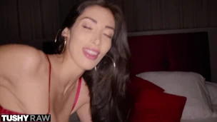 TUSHYRAW Sultry Cutie Aviana Gets Her Tight Ass Stretched