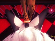 Furry Yiff Hentai POV Blowjob and Fucked Cat x Leopard