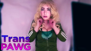My Female Mask and Big Butt in Tracksuit Leggings