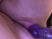 Horny babe cums after work 