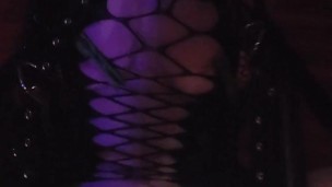 Big titty goth girlfriend tied up and fucked, begs for my cum