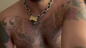 Tattooed Latin Otter Fleshlight Fuck 