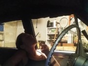 Trying not to squirt in my classic car