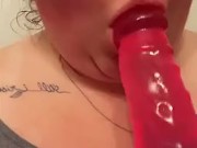 Choking on dildo 2/16