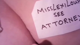 MissLexiLoup hot curvy ass female jerking off in classic style