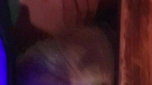 Tgirl Charlotte Licking out Lisa's Post Op Pussy under the table in the pub.