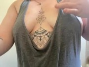 Sneak playing with tities hope no one sees me  2/16