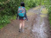 Soaking Wet Cutie Piss shoes and Puddle Walking 4/16