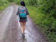 Soaking Wet Cutie Piss shoes and Puddle Walking 8/16