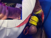 Ropes to over harden a Cock and separate the balls 13/16