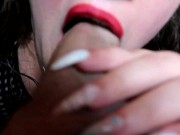 I LOVE TO SUCK THE COCK OF MY STEPBROTHER ( DEEPTHROAT & CLOSE UP SLOOPY BLOWJOB) 3/16