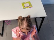 Schülerin braucht Nachhilfe Anal AO Creampie 8/16