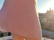 Секс с красоткой на крыше 1/16