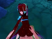 POV fucking Mipha in the water - Zelda Breath of the Wild Hentai.