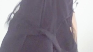 Susie Jackson séance d'essayage en direct de lingerie , nue et une sexy robe noire, délicieuse