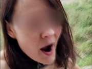 I fuck myself with a black dildo, piss and squirt in an abandoned house 15/16