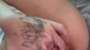 Fingering my tiny pussy till I cum