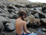 I piss in her hair and she suck me on beach 1/16