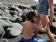 I piss in her hair and she suck me on beach 11/16