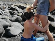 I piss in her hair and she suck me on beach 13/16