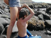 I piss in her hair and she suck me on beach 7/16