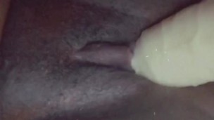 Watch me play in my pussy with this dildo