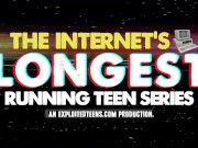 Petite 18 yr old blonde with nice tits sucks a fat cock 1/16