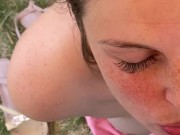 Sex, blowjob and cum on face in the park 15/16