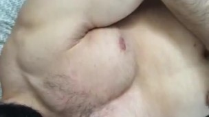 Flexing Chest Muscles