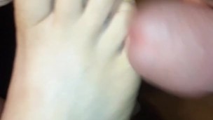 Pt 5/5: He Made me Orgasm Hard so I Allowed Him to Unload on My Sexy Golden Toes