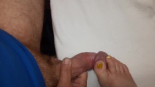 BBW Allows Hubby to Release Load of Cum on My Sexy Glistening Golden Phalanges Pt 3/3 