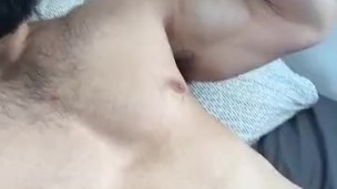 Flexing Chest & Biceps Muscles