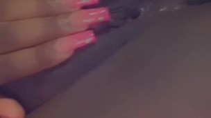 Watch me massage my chocolate:pink pussy