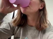 Drinking my piss! 14/16