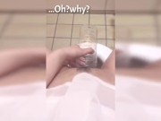 性癖公開！【ペットボトルにおしっこを..失敗編】おしがま　放尿　トイレ 7/16