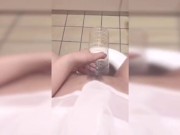 性癖公開！【ペットボトルにおしっこを..失敗編】おしがま　放尿　トイレ 9/16