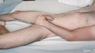 FIt guy masturbates craving for a blowjob. Wanna satisfy him?