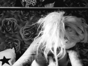 Swedish stripper, stockings, huge boobs gives blowjob and gets pussy licked 15/16