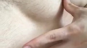 Male Nipples Being Rubbed POV