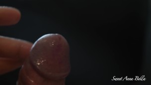 Close Up masturbating and teasing big cock with Fleshlight Quickshot, Ruined Orgasm
